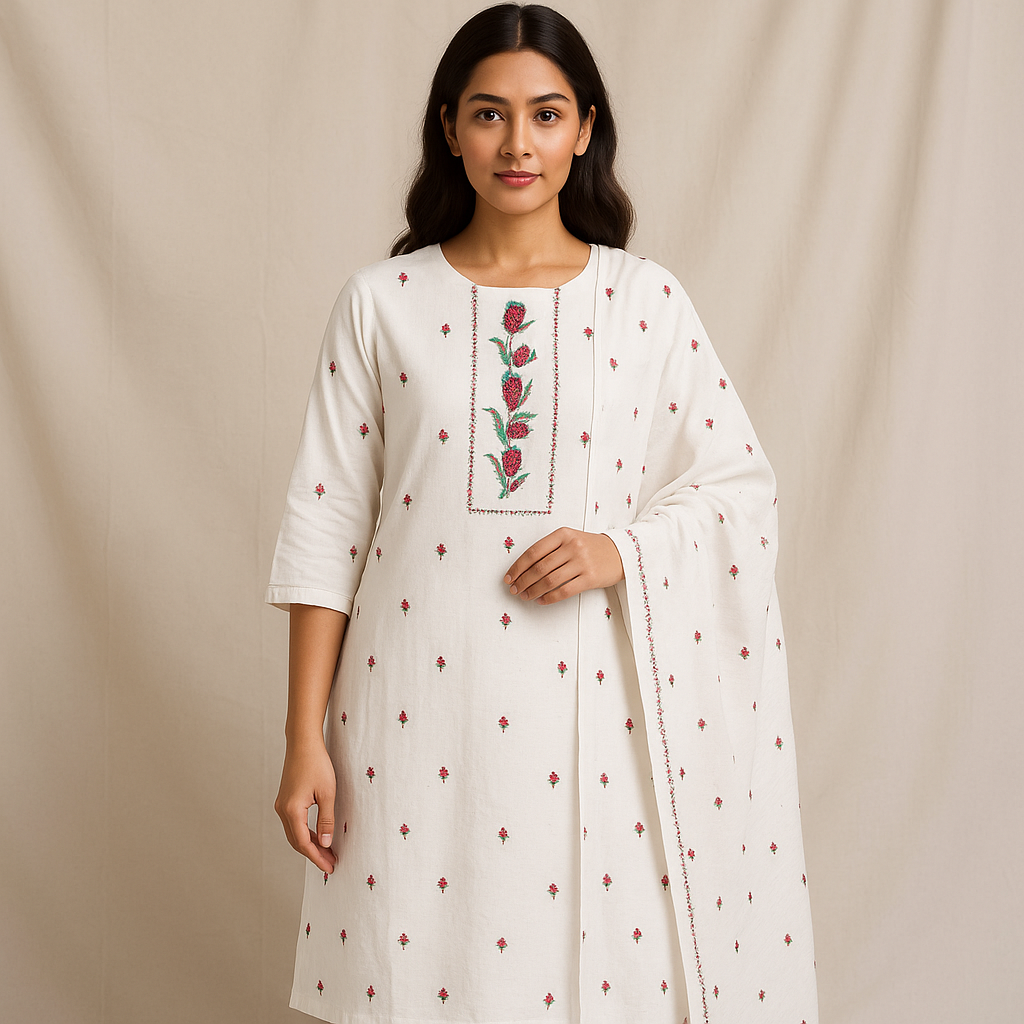 Premium Hand Embroidered Suit