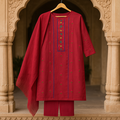 Premium Hand Embroidered Suit