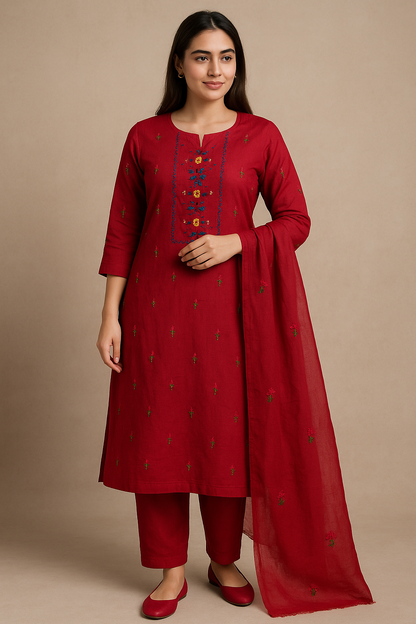 Premium Hand Embroidered Suit
