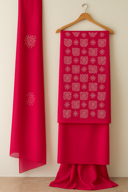 Premium Hand Embroidered Suit