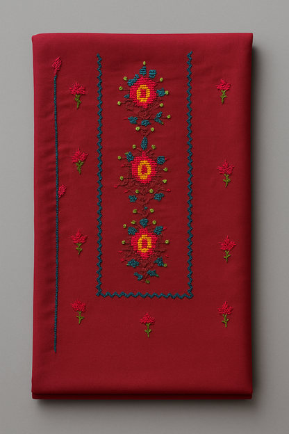 Premium Hand Embroidered Suit