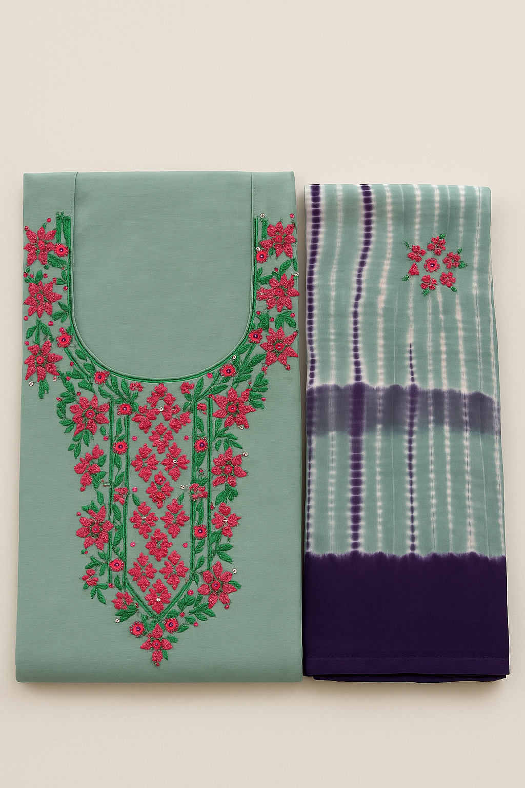 Premium Hand Embroidered Suit